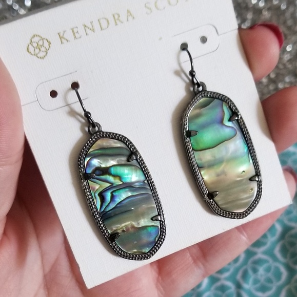 Kendra Scott Elle Abalone Earrings - Picture 3 of 3